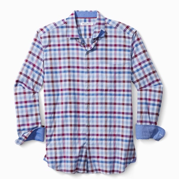 Tommy Bahama Other - Tommy Bahama Men's Rancho Via Check Long-Sleeve Shirt EUC